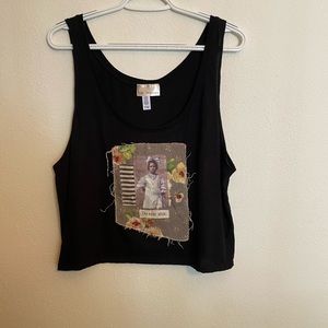Sue Handman Patchwork Crop Tank